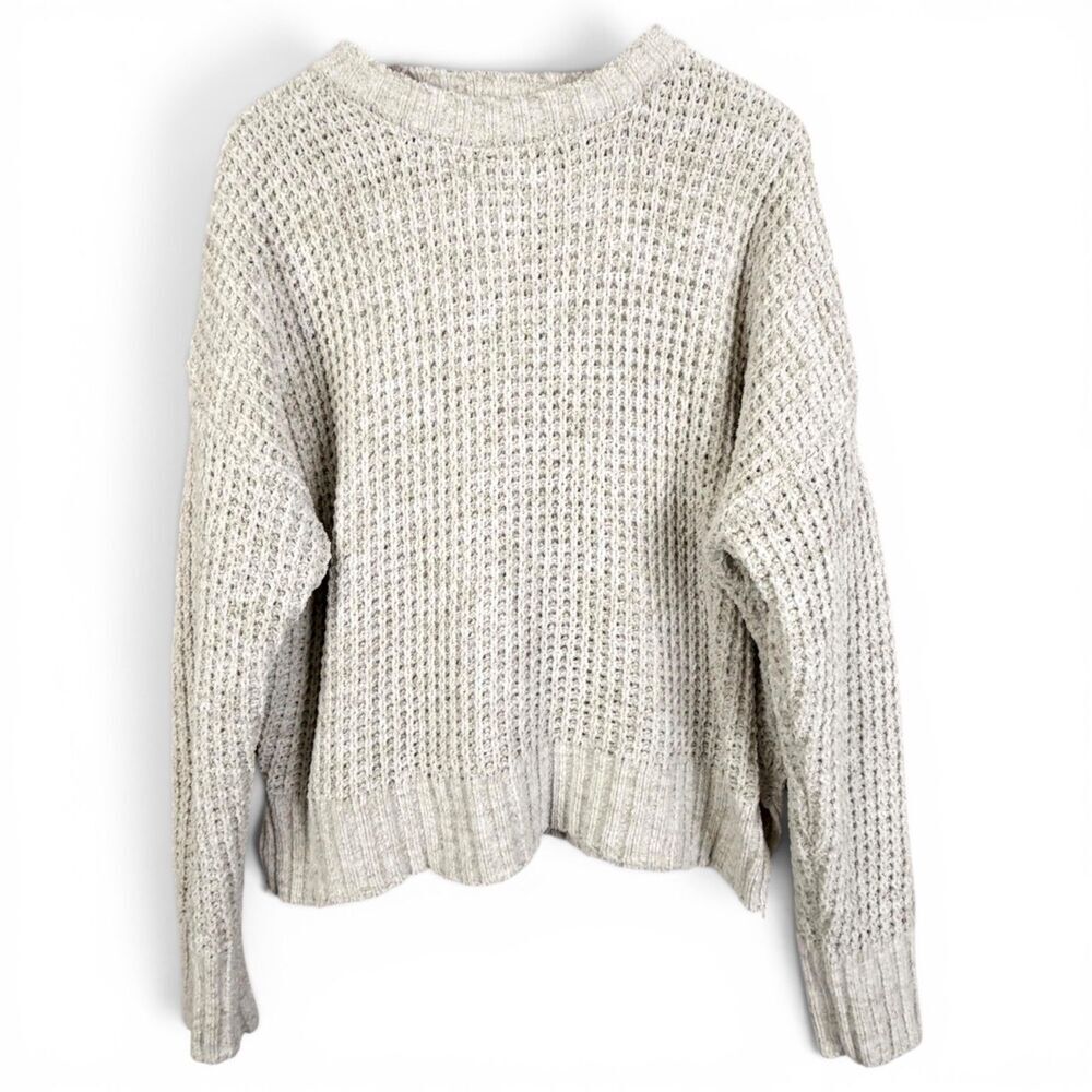 summer beach waffle knit boho cozy oversized sweater l/xl beach riot resort wear